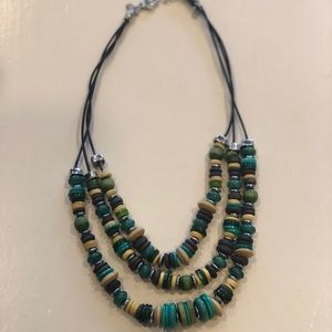 Chico’s Wood Beaded Necklace